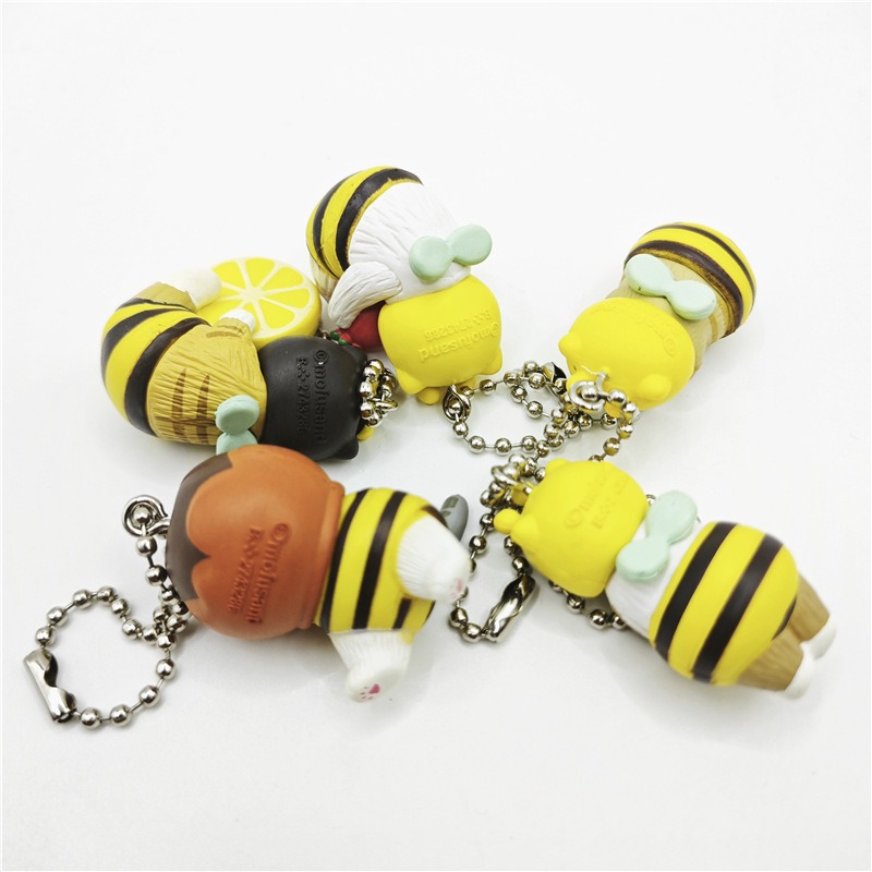 Mofusand Bee Cats Keychain Blind Box Set - Choose Series A/B | 5pcs Mini Charm Collection (3-4cm PVC) Bag & Phone Decor Mofusand Bee Cats Keychain Blind Box Set - Choose Series A/B | 5pcs Mini Charm Collection (3-4cm PVC) Bag & Phone Decor