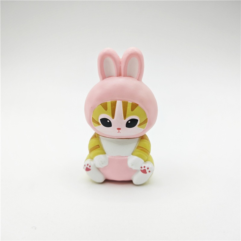 Mofusand Mini Animal Dress-Up Blind Box - 5pc Sitting Cat Figures (4.5-5.5cm PVC) Kawaii Collectible Set Mofusand Mini Animal Dress-Up Blind Box - 5pc Sitting Cat Figures (4.5-5.5cm PVC) Kawaii Collectible Set