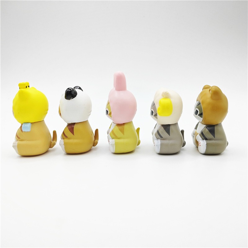 Mofusand Mini Animal Dress-Up Blind Box - 5pc Sitting Cat Figures (4.5-5.5cm PVC) Kawaii Collectible Set Mofusand Mini Animal Dress-Up Blind Box - 5pc Sitting Cat Figures (4.5-5.5cm PVC) Kawaii Collectible Set