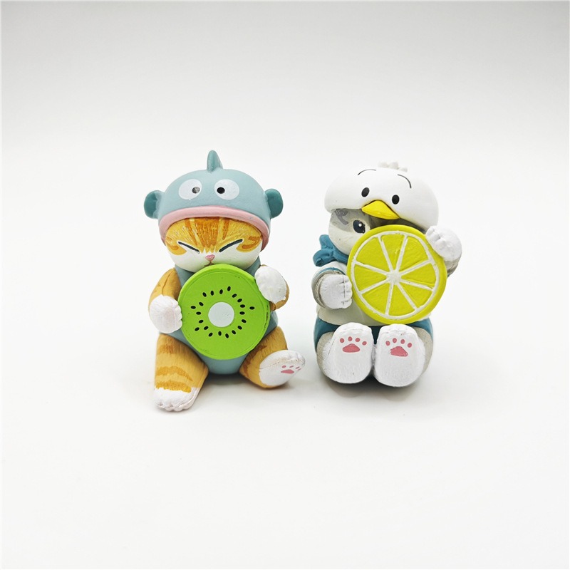 Mofusand x Sanrio Fruit Cats Blind Box - Complete Set Kawaii Collab Figures (4-5cm PVC) Cute Desk Decor Collectibles Mofusand x Sanrio Fruit Cats Blind Box - Complete Set Kawaii Collab Figures (4-5cm PVC) Cute Desk Decor Collectibles