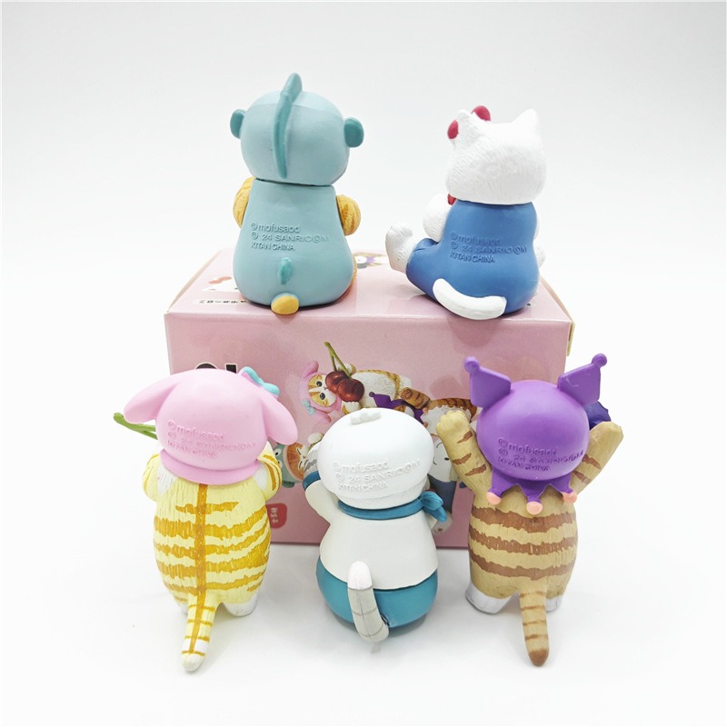 Mofusand x Sanrio Fruit Cats Blind Box - Complete Set Kawaii Collab Figures (4-5cm PVC) Cute Desk Decor Collectibles Mofusand x Sanrio Fruit Cats Blind Box - Complete Set Kawaii Collab Figures (4-5cm PVC) Cute Desk Decor Collectibles