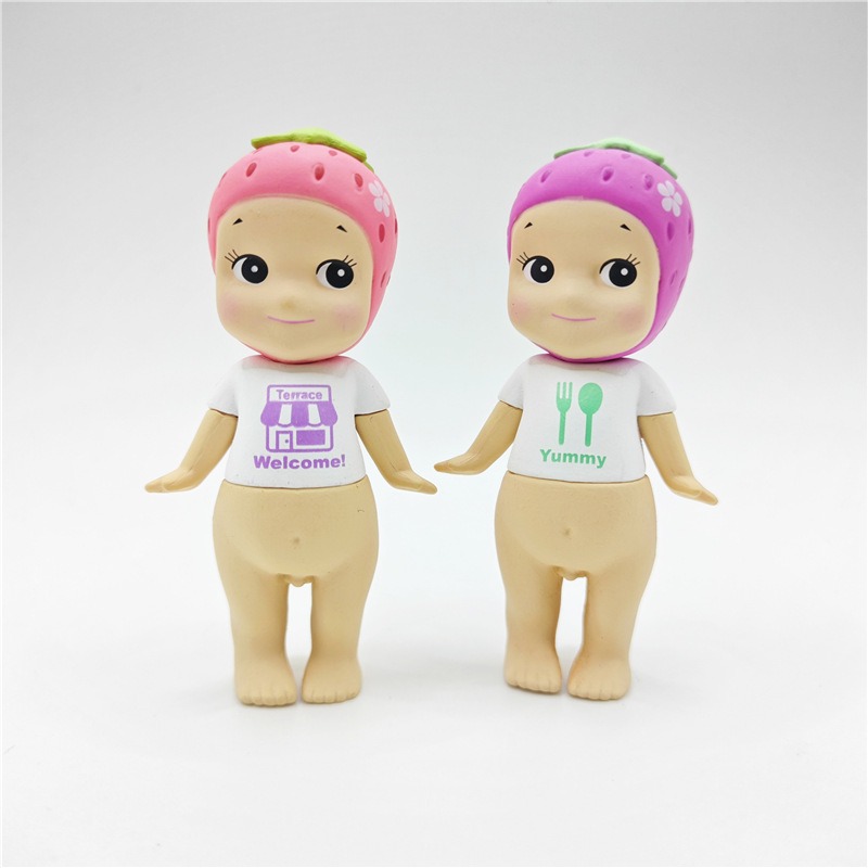 Sonny Angel Strawberry Series Complete Set - 6 Kawaii Angel Figures (7.5cm PVC) Blind Box Car Decor & Cake Topper Collectibles Sonny Angel Strawberry Series Complete Set - 6 Kawaii Angel Figures (7.5cm PVC) Blind Box Car Decor & Cake Topper Collectibles