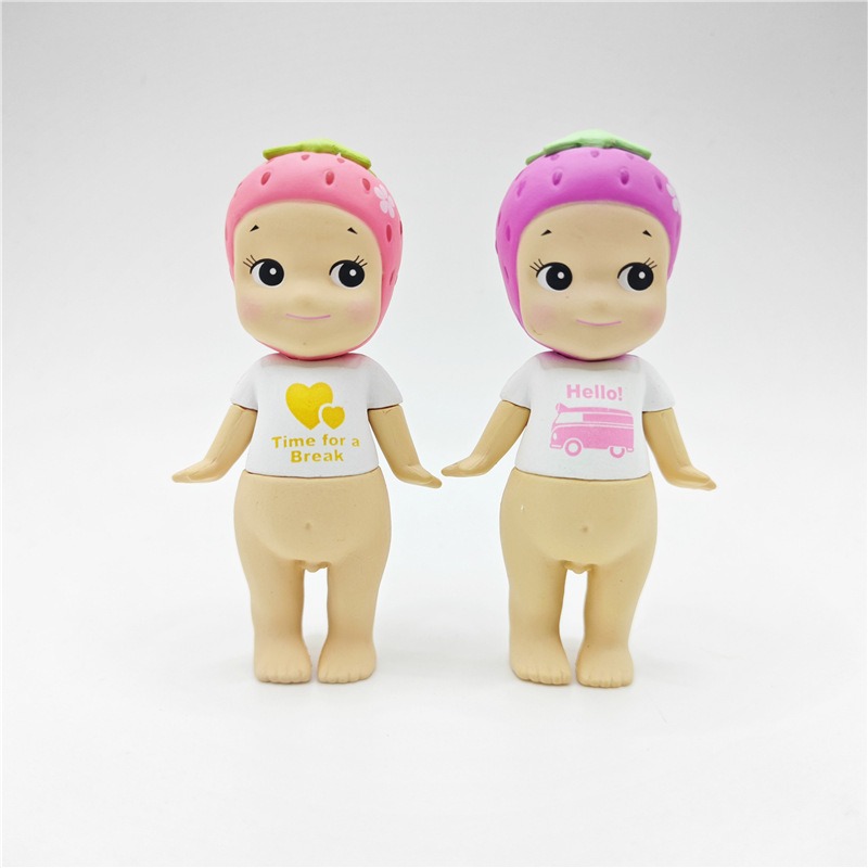 Sonny Angel Strawberry Series Complete Set - 6 Kawaii Angel Figures (7.5cm PVC) Blind Box Car Decor & Cake Topper Collectibles Sonny Angel Strawberry Series Complete Set - 6 Kawaii Angel Figures (7.5cm PVC) Blind Box Car Decor & Cake Topper Collectibles
