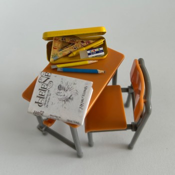 Miniature Schooldesk Set Miniature Schooldesk Set