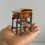 Miniature Schooldesk Set