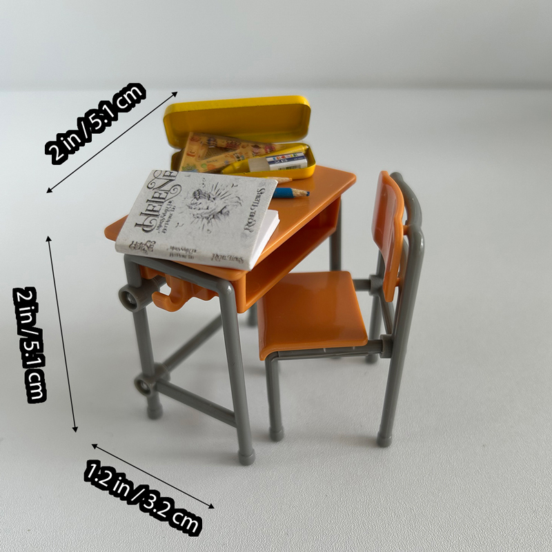 Miniature Schooldesk Set Miniature Schooldesk Set